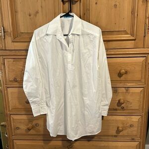 J McLaughlin white oxford tunic Small